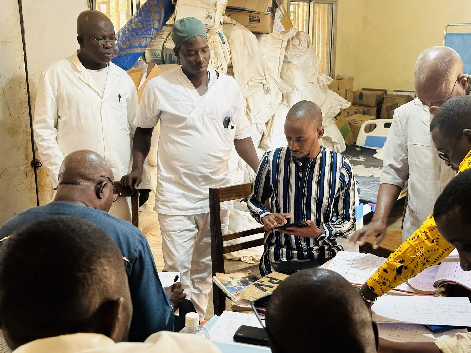 Supporting health workers with data entry in Boké